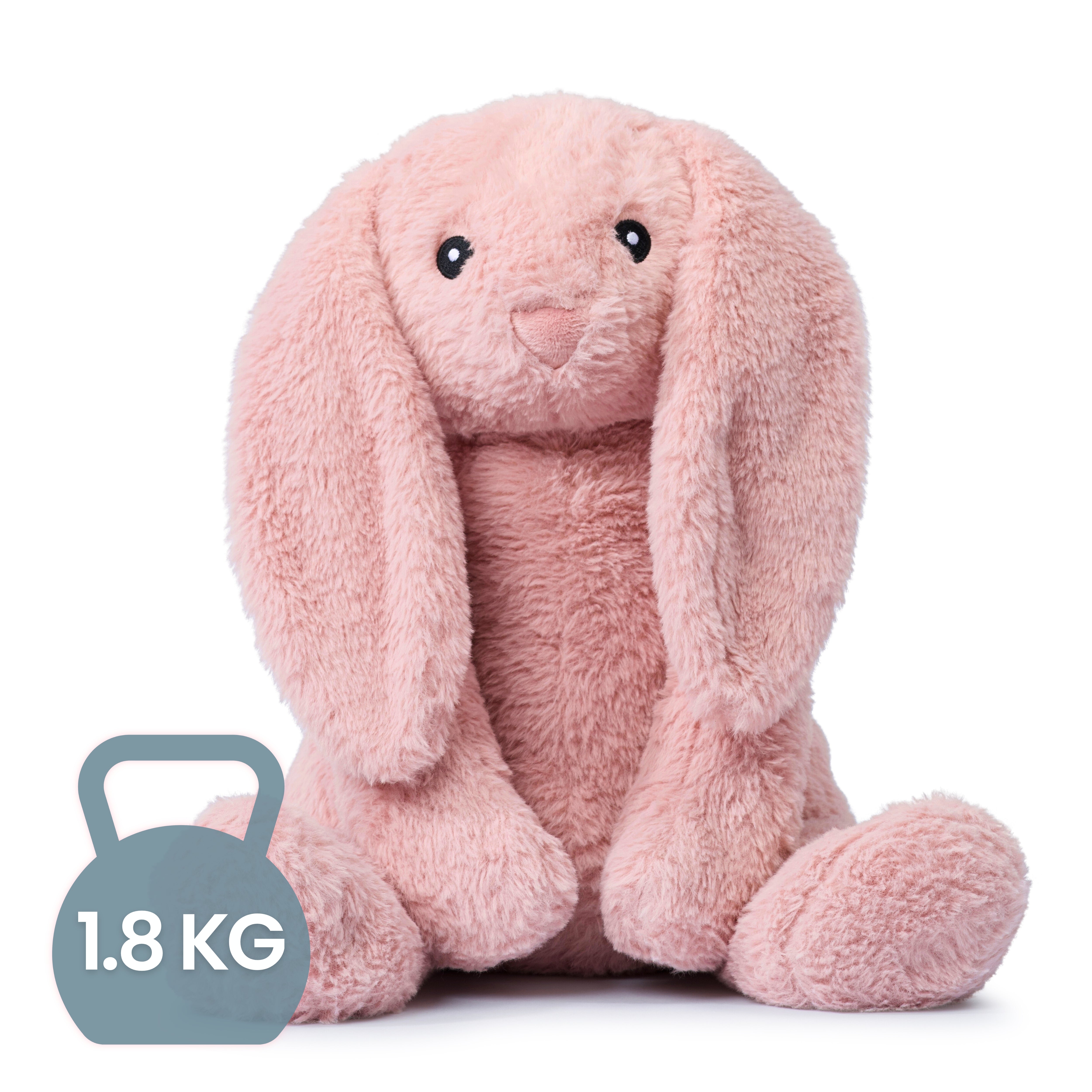 Bubbles the Bunny 1.8kg Weighted Stuffed Animal