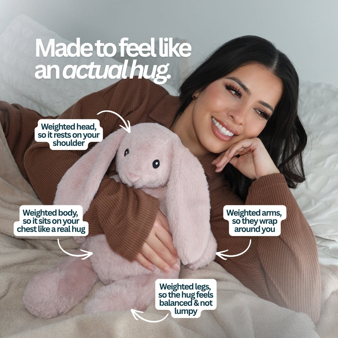 Bubbles the Bunny 1.8kg Weighted Stuffed Animal