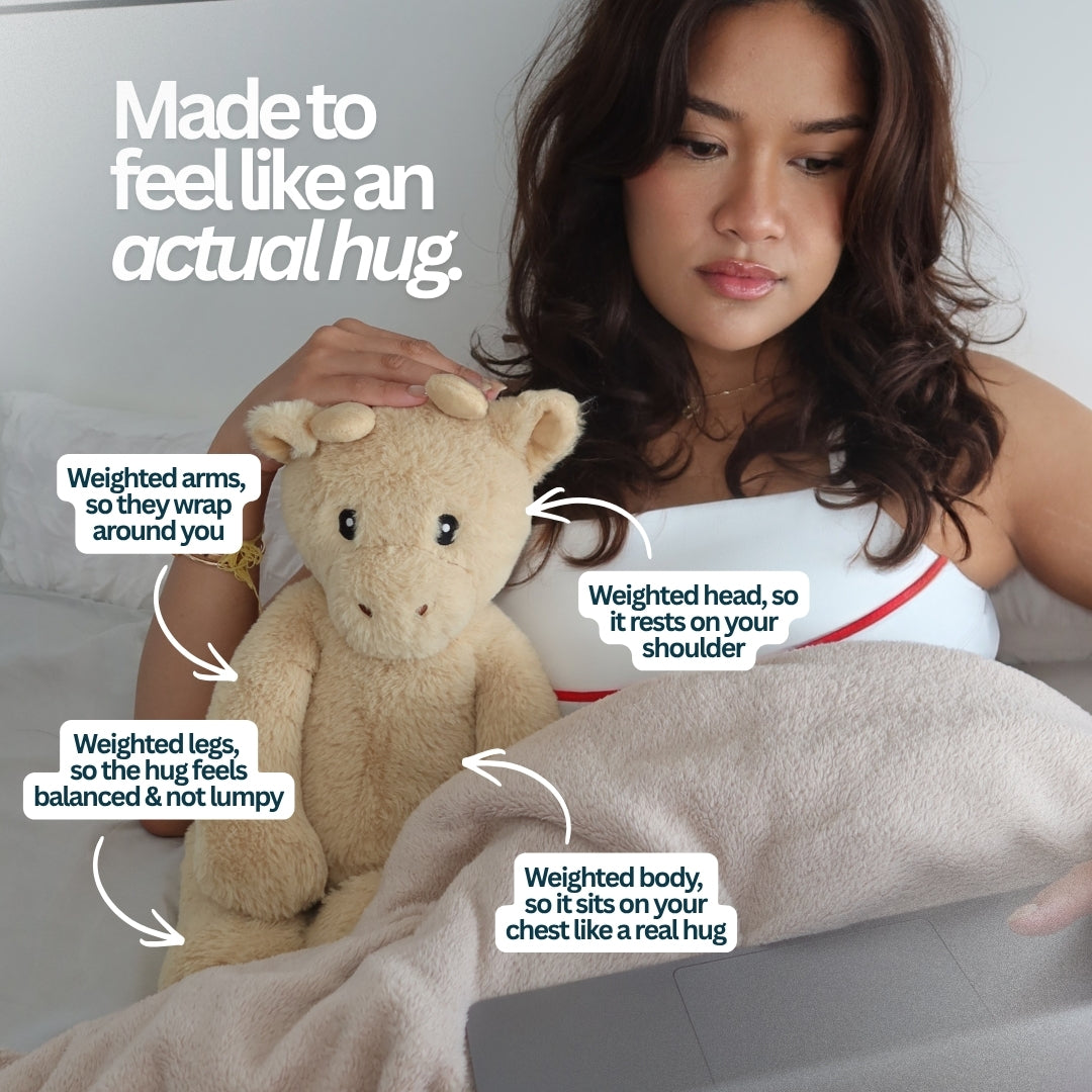 Giggles the Giraffe 1.8kg Weighted Stuffed Animal