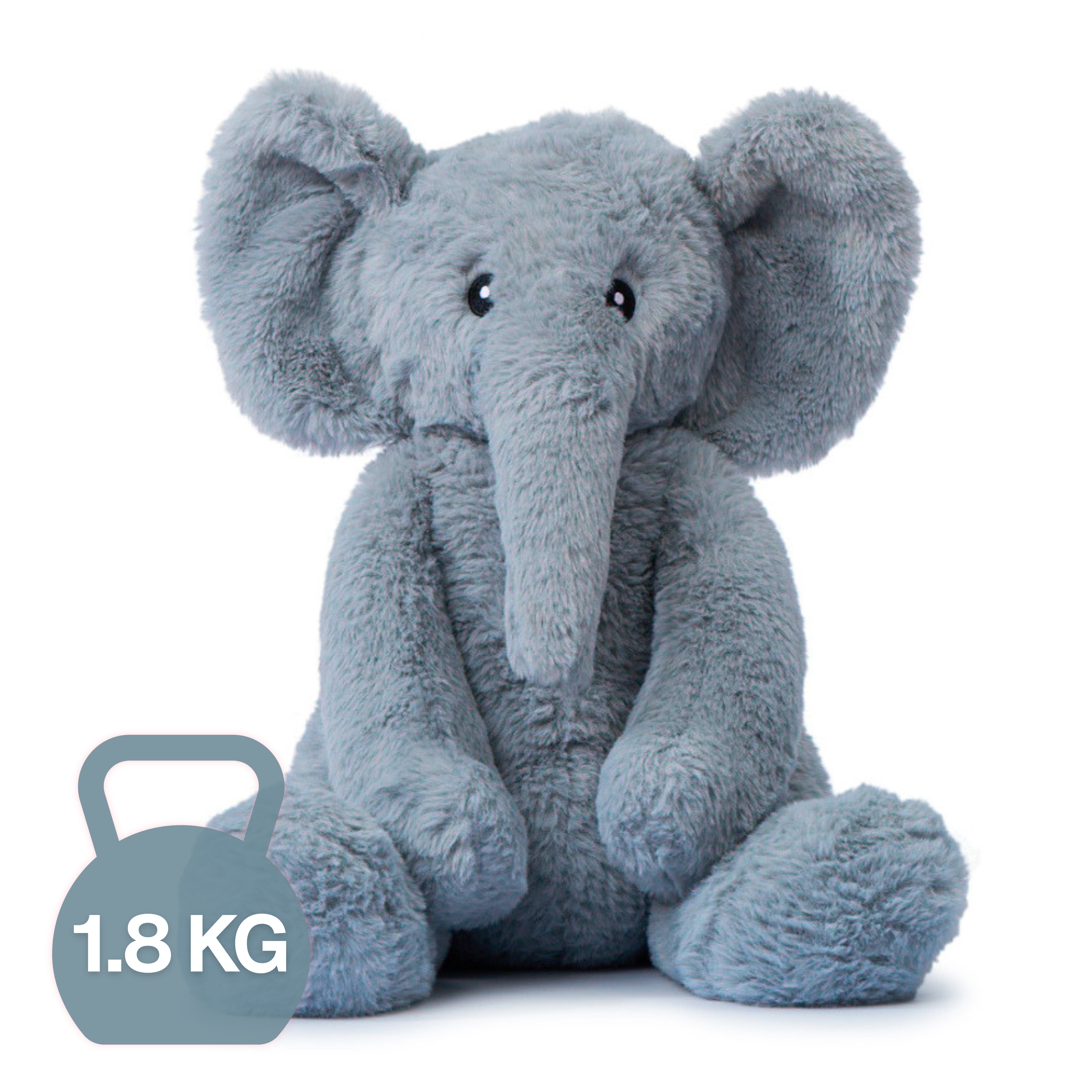Echo the Elephant 1.8kg Weighted Stuffed Animal