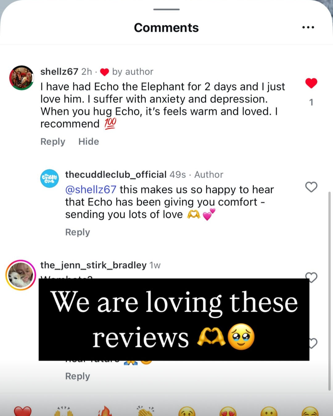 Customer message screenshot